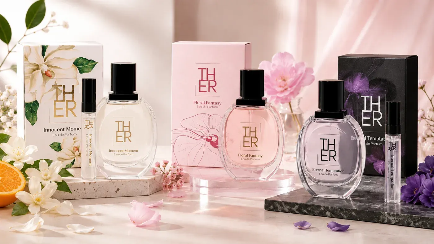 Koleksi lengkap THER parfum EDP 30ml dan trial pack